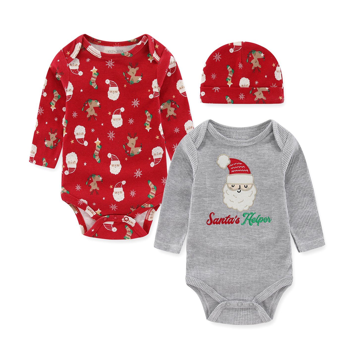 3pcs new born baby clothes set Christmas baby romper clothes high quantity baby romper clothes
