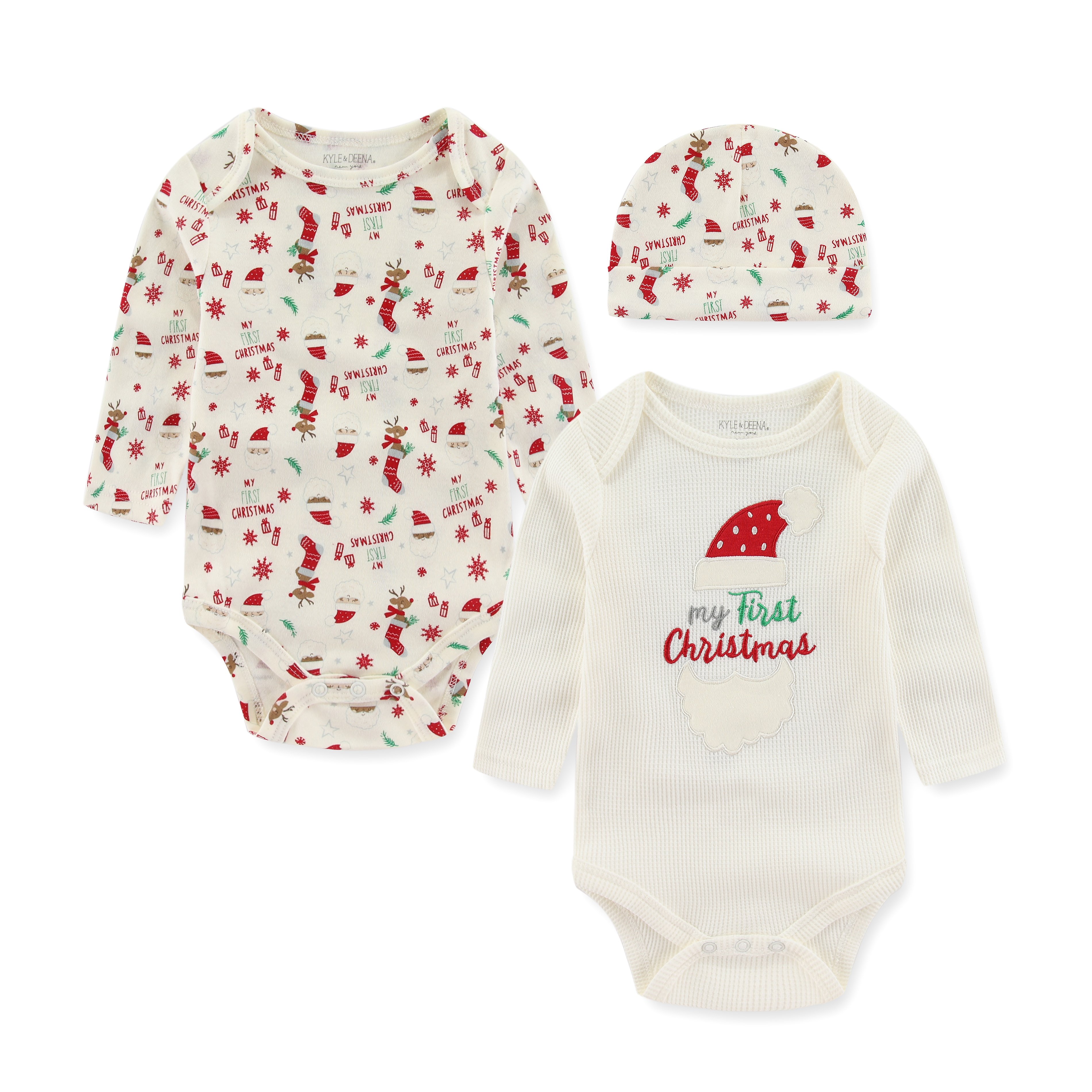 3pcs new born baby clothes set Christmas baby romper clothes high quantity baby romper clothes