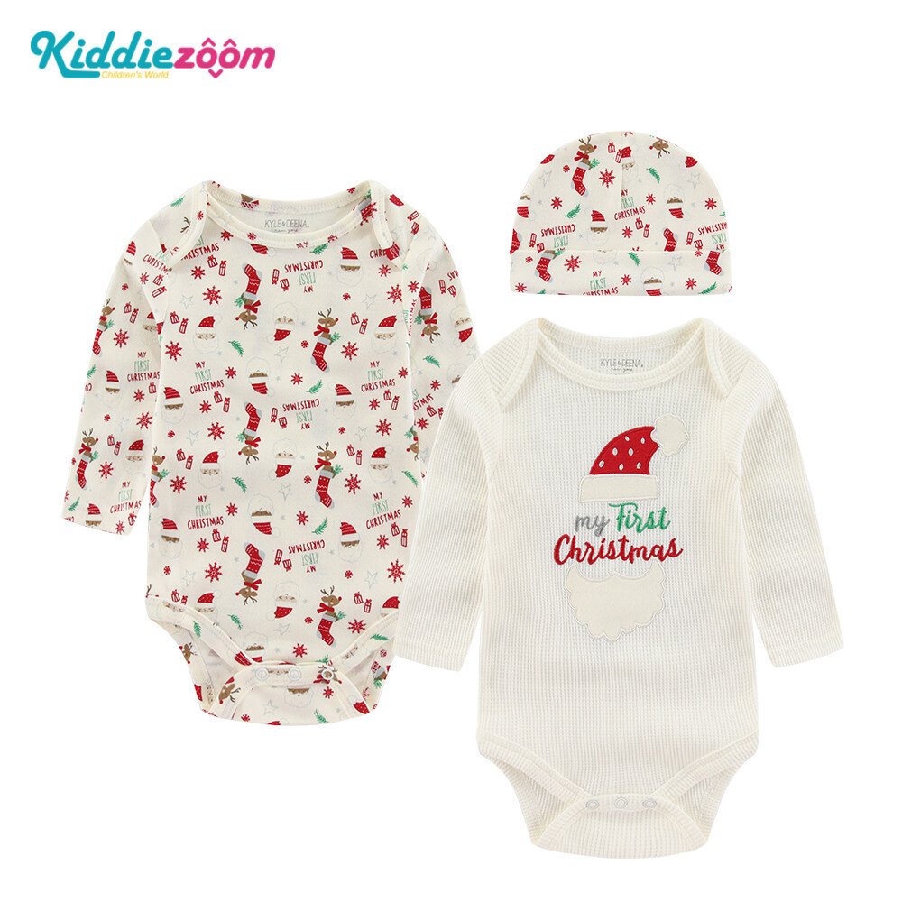 3pcs new born baby clothes set Christmas baby romper clothes high quantity baby romper clothes
