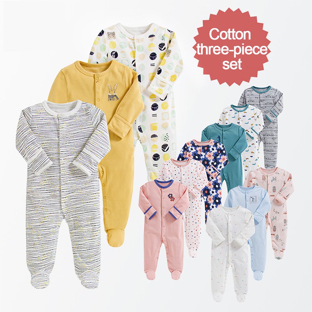 100% Cotton Baby Boys Clothing Customizable Infant Jumpsuit Breathable Baby Romper