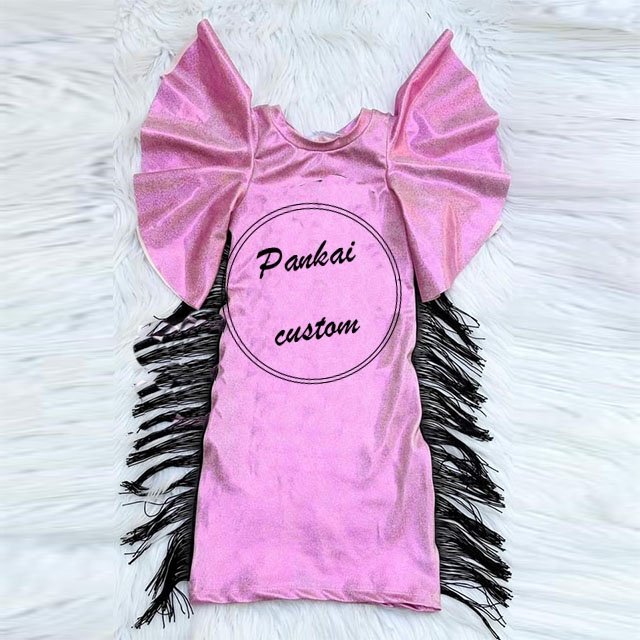 Custom Autumn Halloween Pattern Kids Baby Romper Autumn Shiny Flutter Sleeve Milk Silk Fabric Toddler Baby Leotard