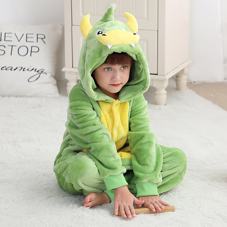 MICHLEY Spring And Autumn Model 4-12 Years Old Animal Style Home Clothes Baby Clothes Button Design Baby Rompers
