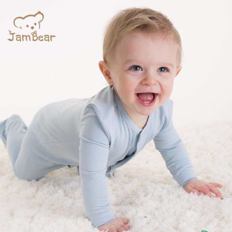 Baby Magnetic Footie Romper Newborn jumpsuit magnetic footie rompers jersey eco friendly organic cotton baby onsie magnetic