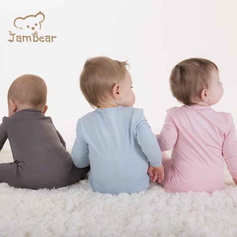 Baby Magnetic Footie Romper Newborn jumpsuit magnetic footie rompers jersey eco friendly organic cotton baby onsie magnetic