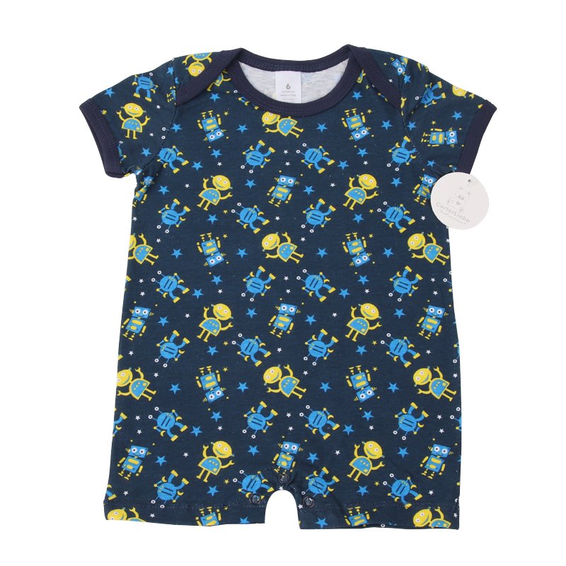 Wholesale Newborn Baby Summer comfortable 100% Cotton bodysuit Infant Toddler Short Sleeve Romper