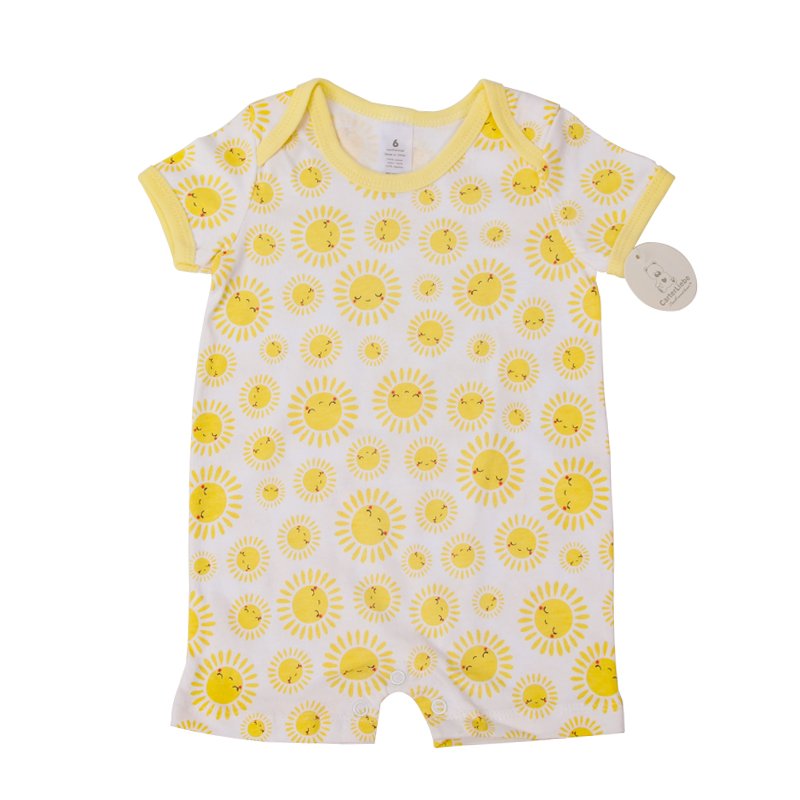 Wholesale Newborn Baby Summer comfortable 100% Cotton bodysuit Infant Toddler Short Sleeve Romper