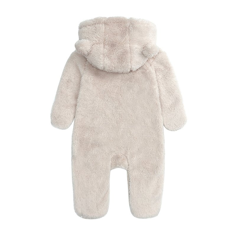 Chuchupuff Winter Flannel Baby Jumpsuit Set Long Sleeve Button Bodysuits Sets for Baby Full Velvet Unisex Baby Rompers Support