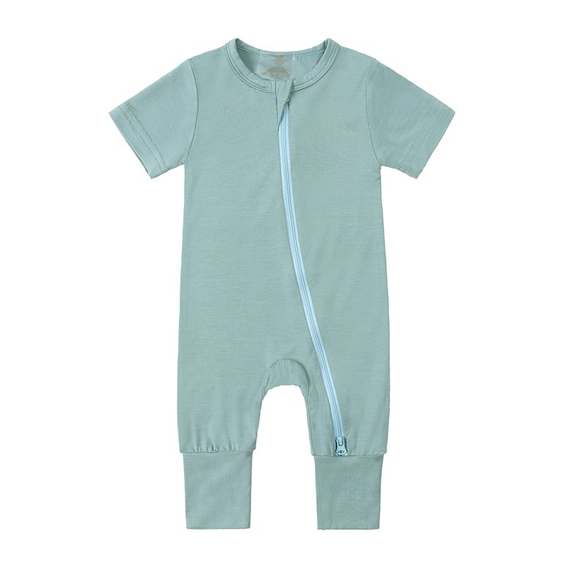 new born baby clothes bamboo knitted baby romper zipper sleeper wholesale newborn rompers