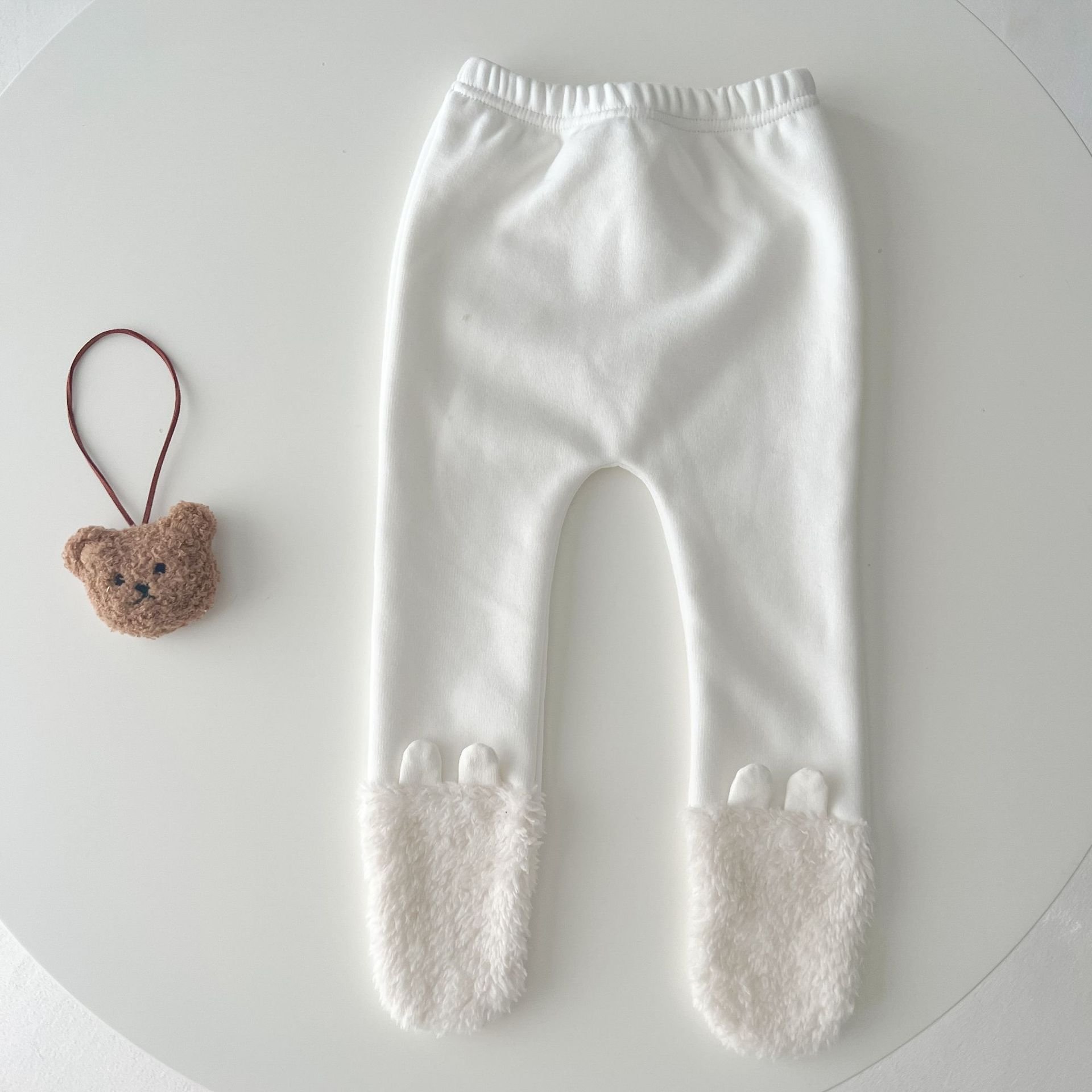 Rarewe Autumn and Winter Baby Clothes Hooded Plush Jumpsuit Warm Baby Romper