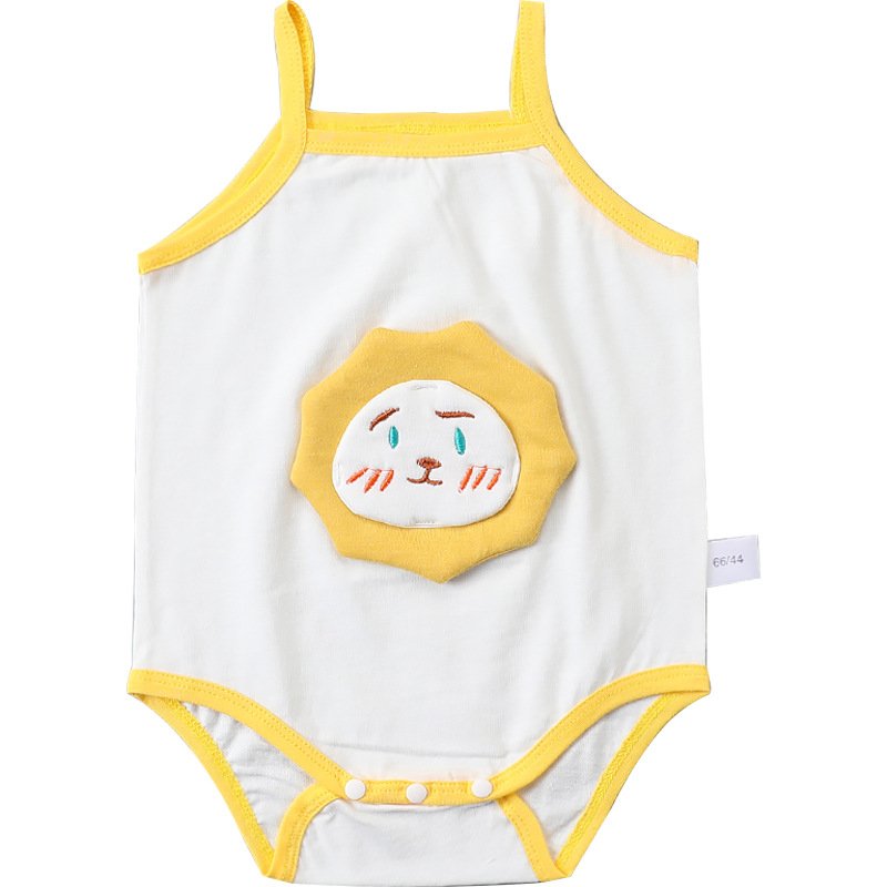 2021 summer new baby crawling clothes baby cute animal pattern clothes boys and girls sleeping romper