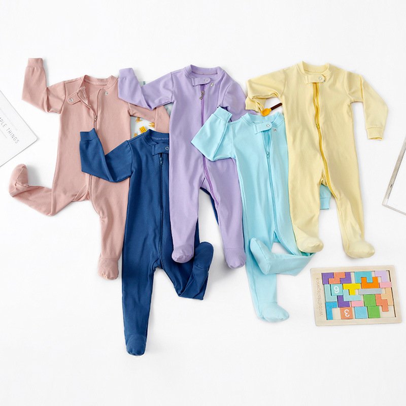 wholesale organic knitted newborn clothing baby girl romper jumpsuit clothes 100% cotton fabric baby romper