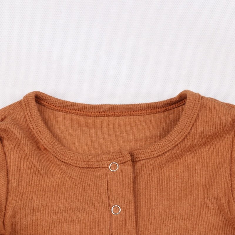 wholesale blank Chrisma Day organic cotton baby romper long sleeves ribbed jumpsuits newborn baby romper jumpsuits sets
