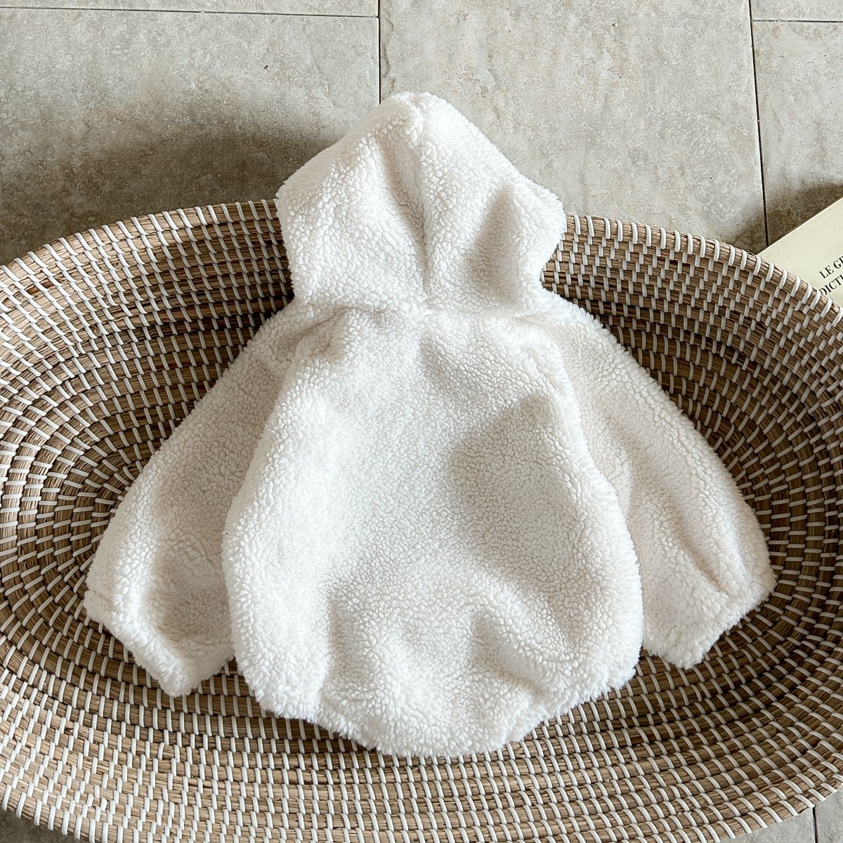 Winter Baby Wool Romper Infant Letter Embroidery Warm Long Sleeve Bodysuit Clothes Toddler Jumpsuit
