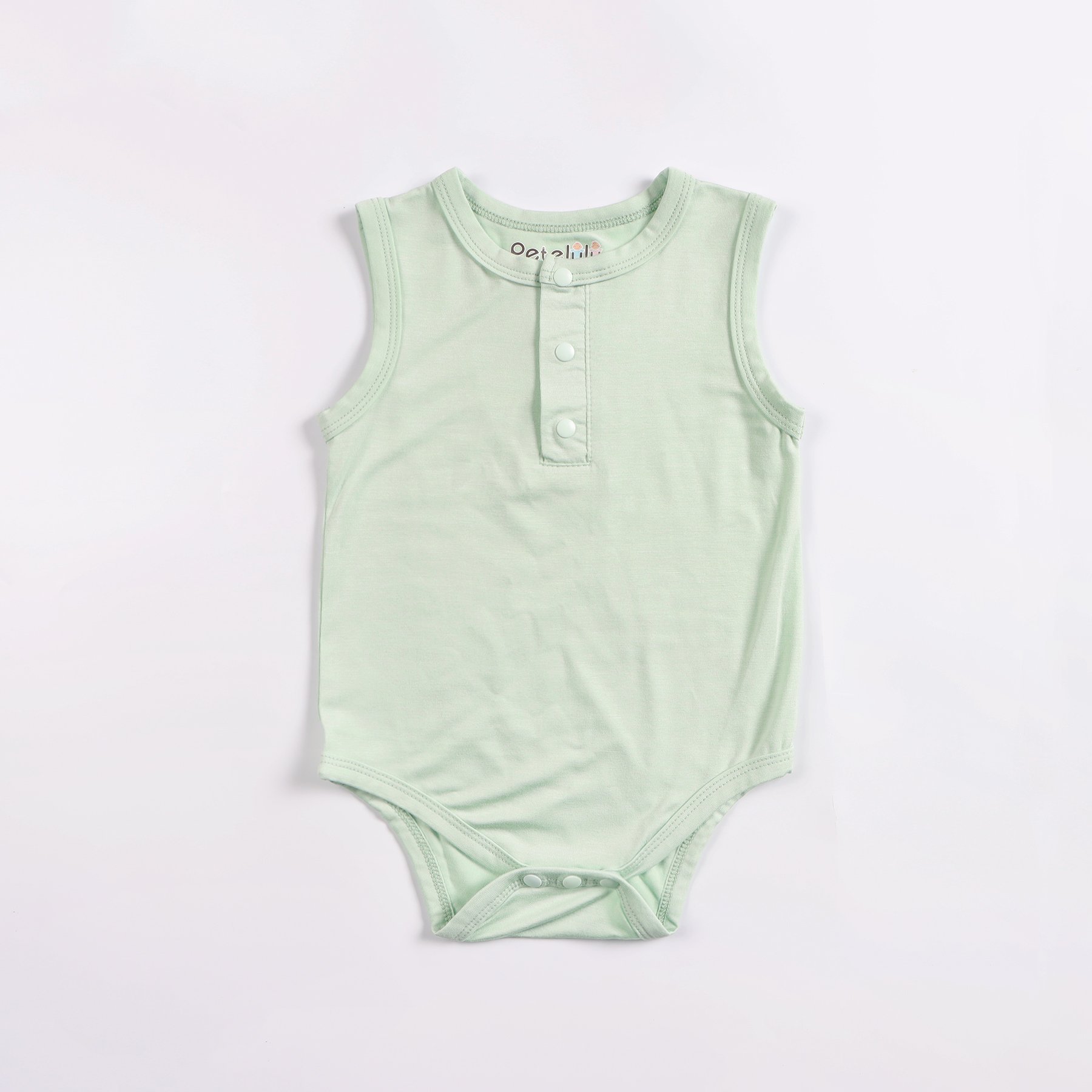 Custom Wtransparentmboo Baby Clothes Plain Solid Color Cotton Baby Bodysuit Sleeveless Baby Rompers Bamboo Summer Knitted Unisex