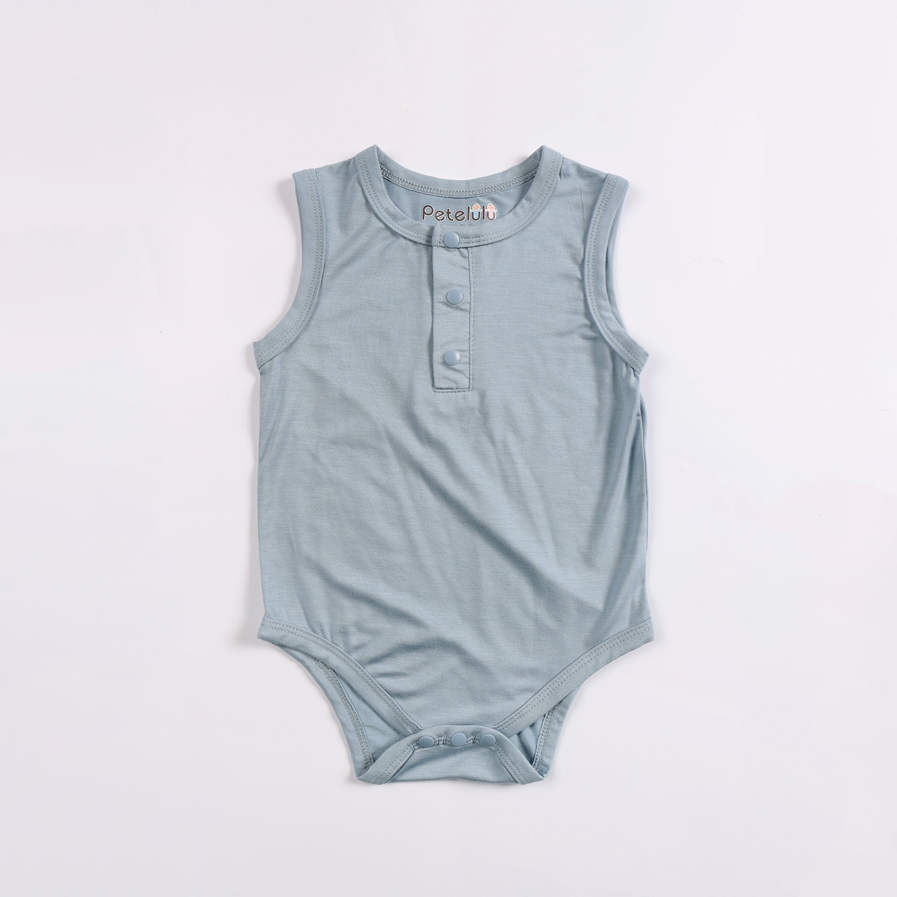 Custom Wtransparentmboo Baby Clothes Plain Solid Color Cotton Baby Bodysuit Sleeveless Baby Rompers Bamboo Summer Knitted Unisex