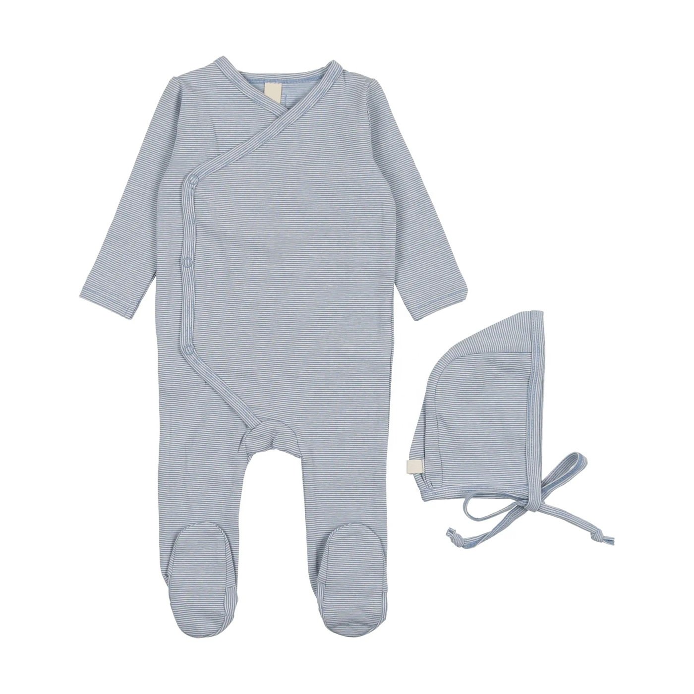 Wholesale Winter Boutique Clothing Plain 3 Pieces Cotton Newborn Baby Romper Set