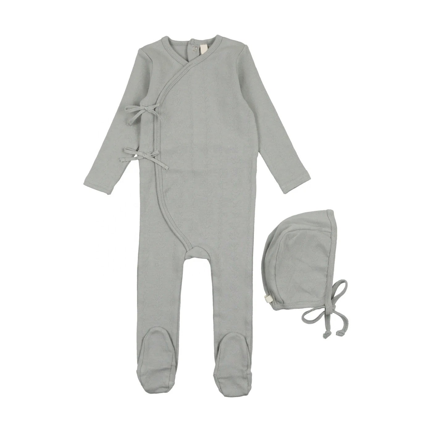 Wholesale Winter Boutique Clothing Plain 3 Pieces Cotton Newborn Baby Romper Set