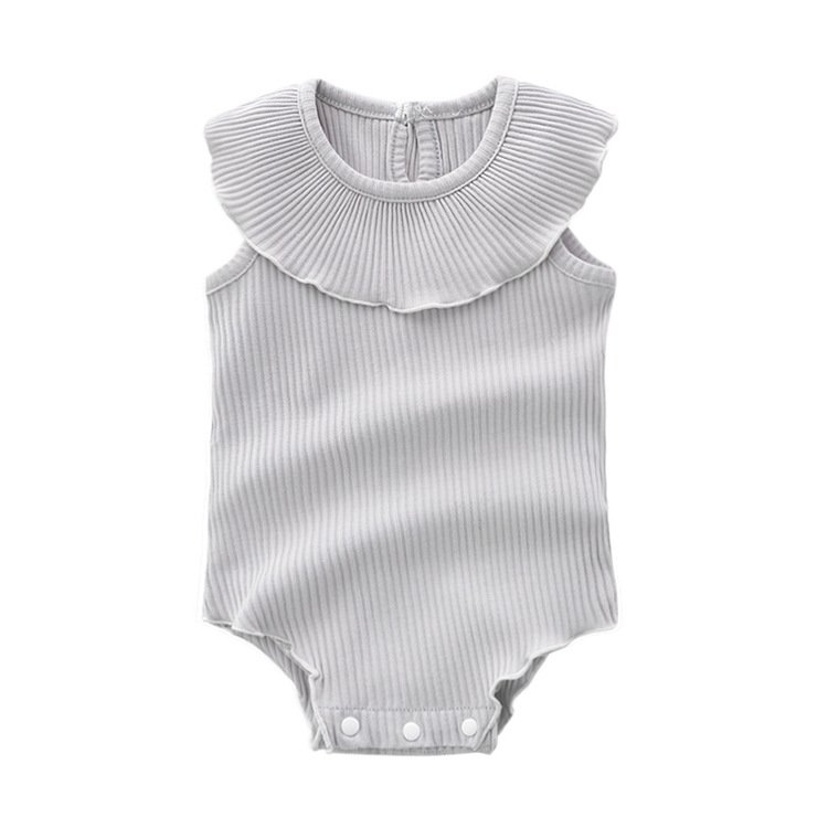 New Arrival Newborn Clothes Ribbed Cotton Singlet Bodysuit Infant Girl Knitting Sleeveless Baby Romper