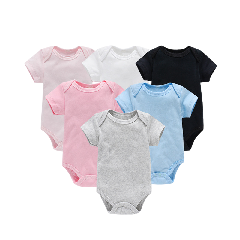 Odm Newborn Toddler Baby Boy Solid Color Jumper Sleeveless Rompers Set For Summer