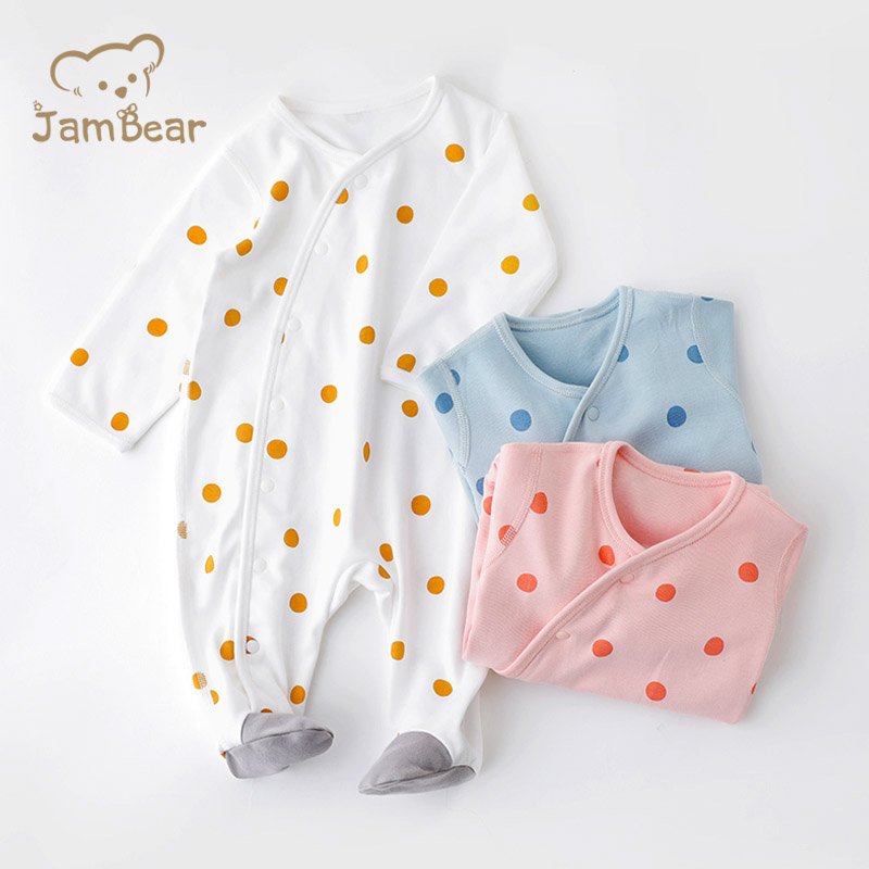 organic cotton baby rompers 2 way zipper onesie thermal cotton baby one piece sleepsuit zip customize jumpsuit for baby clothes