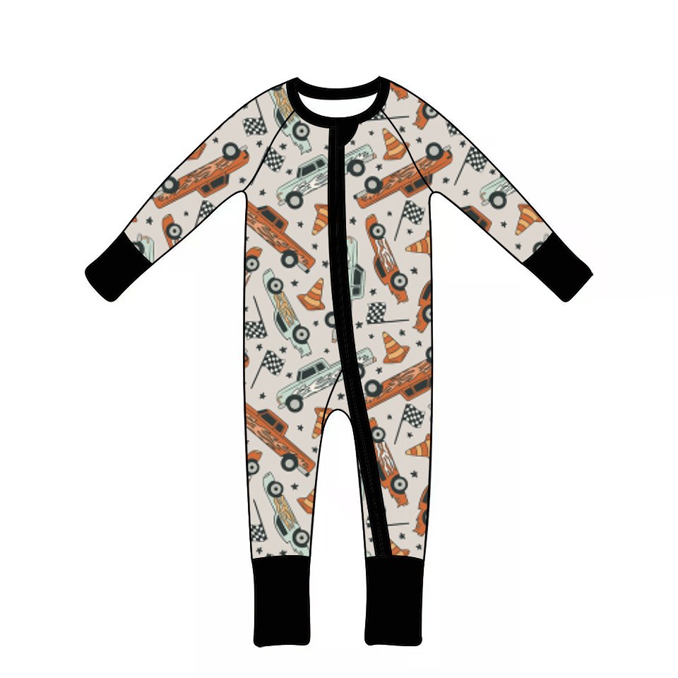 Qingli OEM you serious clark print Newborn Baby Girls boys Jumpsuit pajamas fall