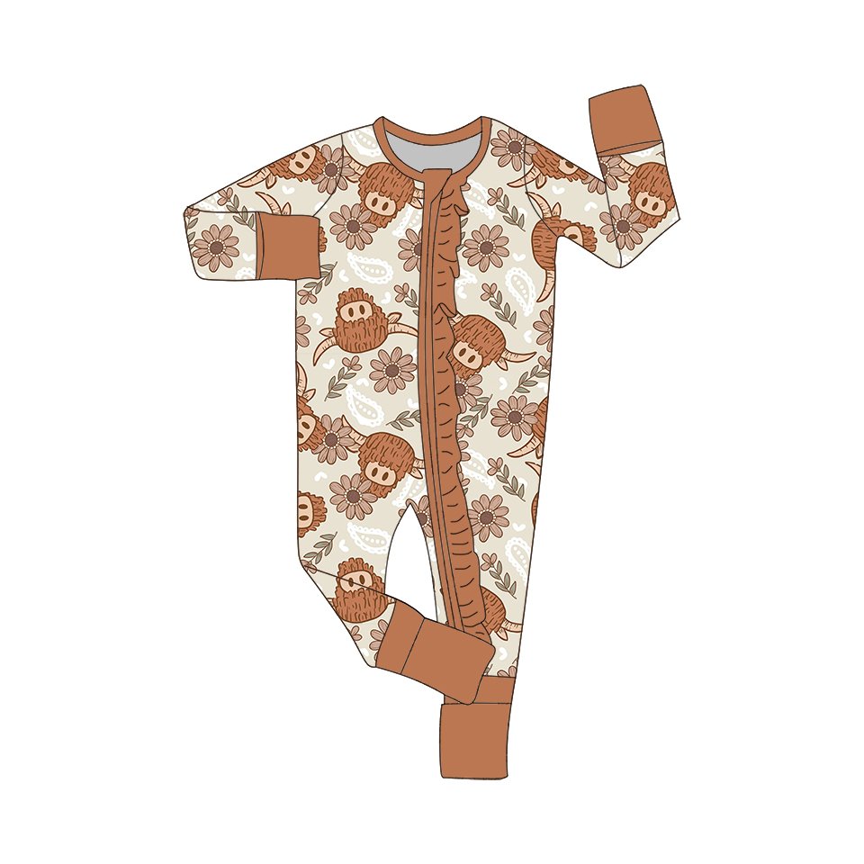Qingli OEM you serious clark print Newborn Baby Girls boys Jumpsuit pajamas fall