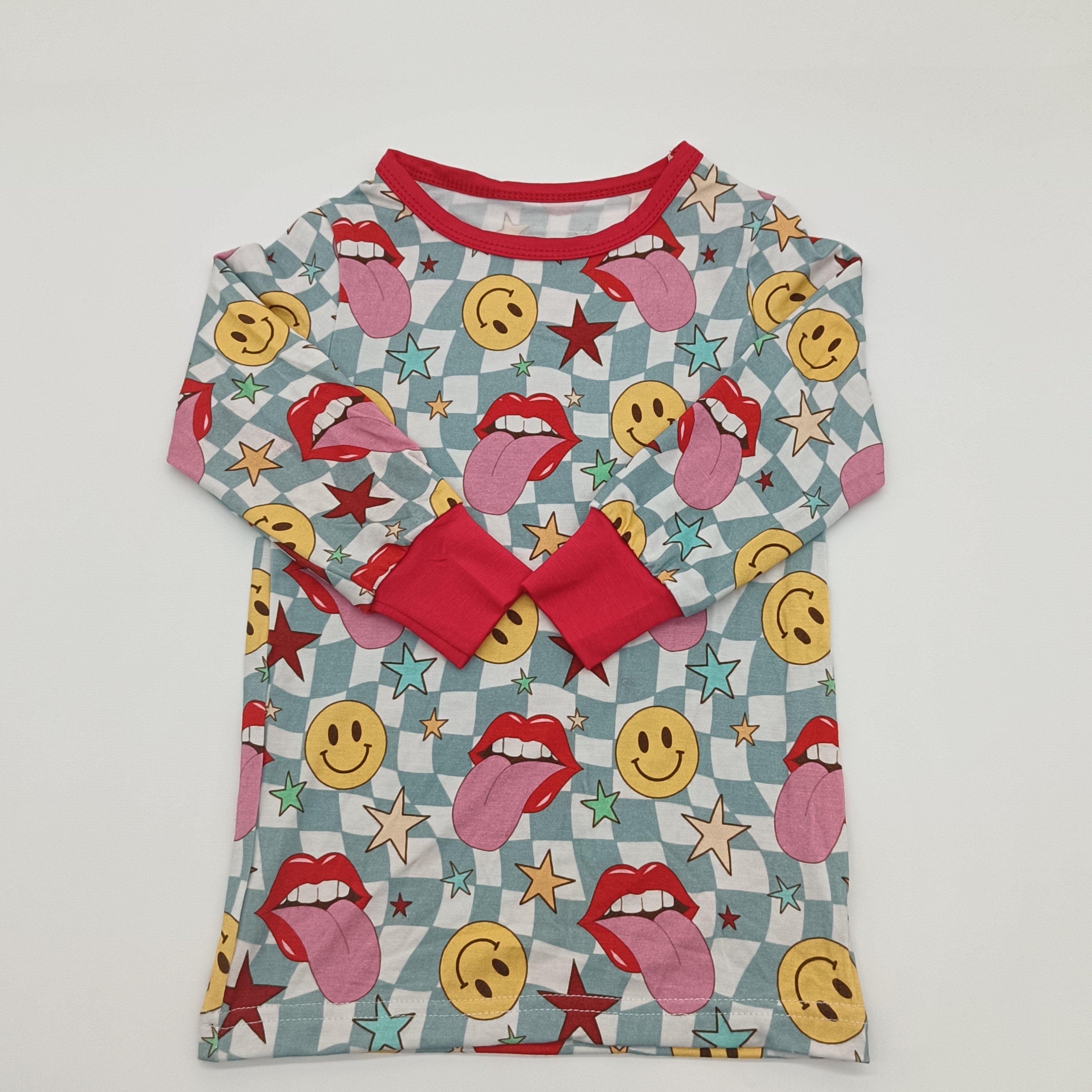 Adorable RTS Comfortable Bamboo baby Cute cartoon pattern long sleeve Baby children clothing 2pcs sets