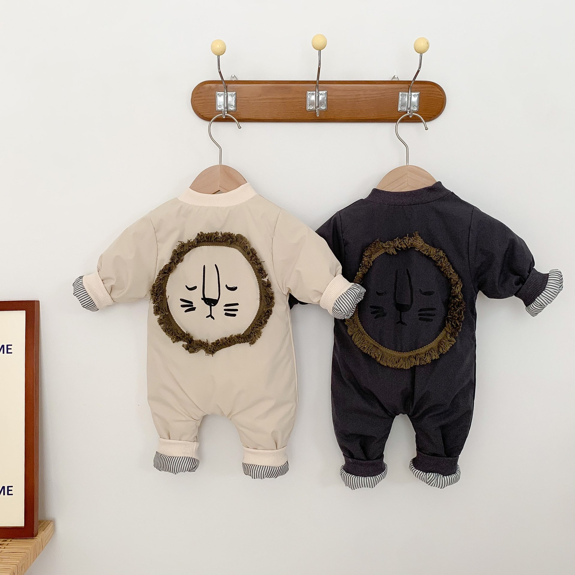 Newborn Onesie Cotton Padded Winter Jacket Thickened Clothes Go Out To Hold Baby Cotton Crawling Suit