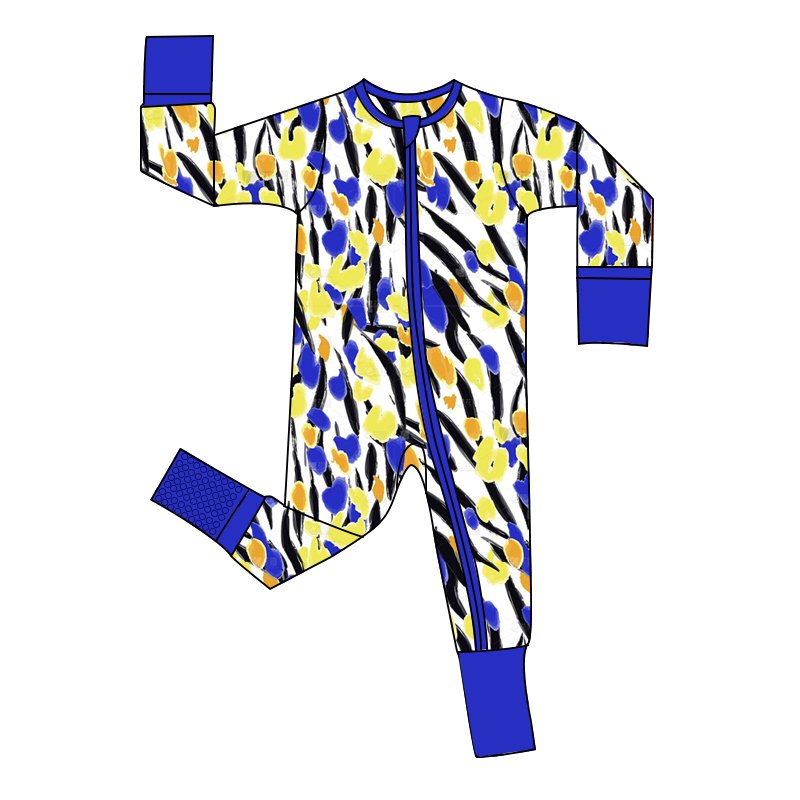 Manufacturer Custom High Quality Double Zipper Infant Bamboo Baby Romper Kids Bamboo Baby Clothes Bamboo Viscose Baby Pajamas