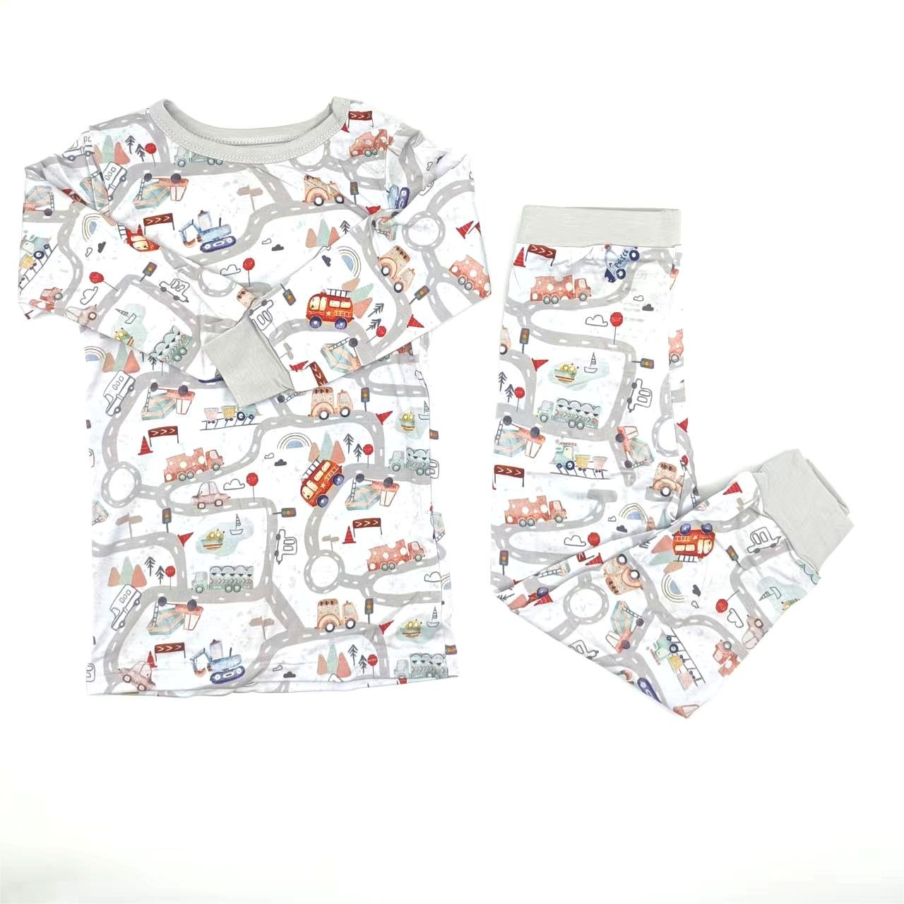 hottest sale children jumpsuit balloon custom printed two pieces set