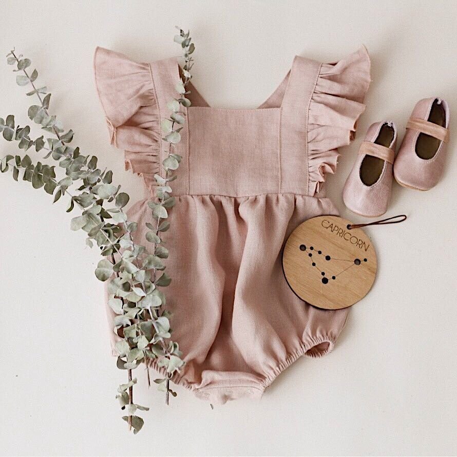 200702 New Arrival Baby Clothes Baby Linen Romper Newborn Organic Cotton Baby Clothes