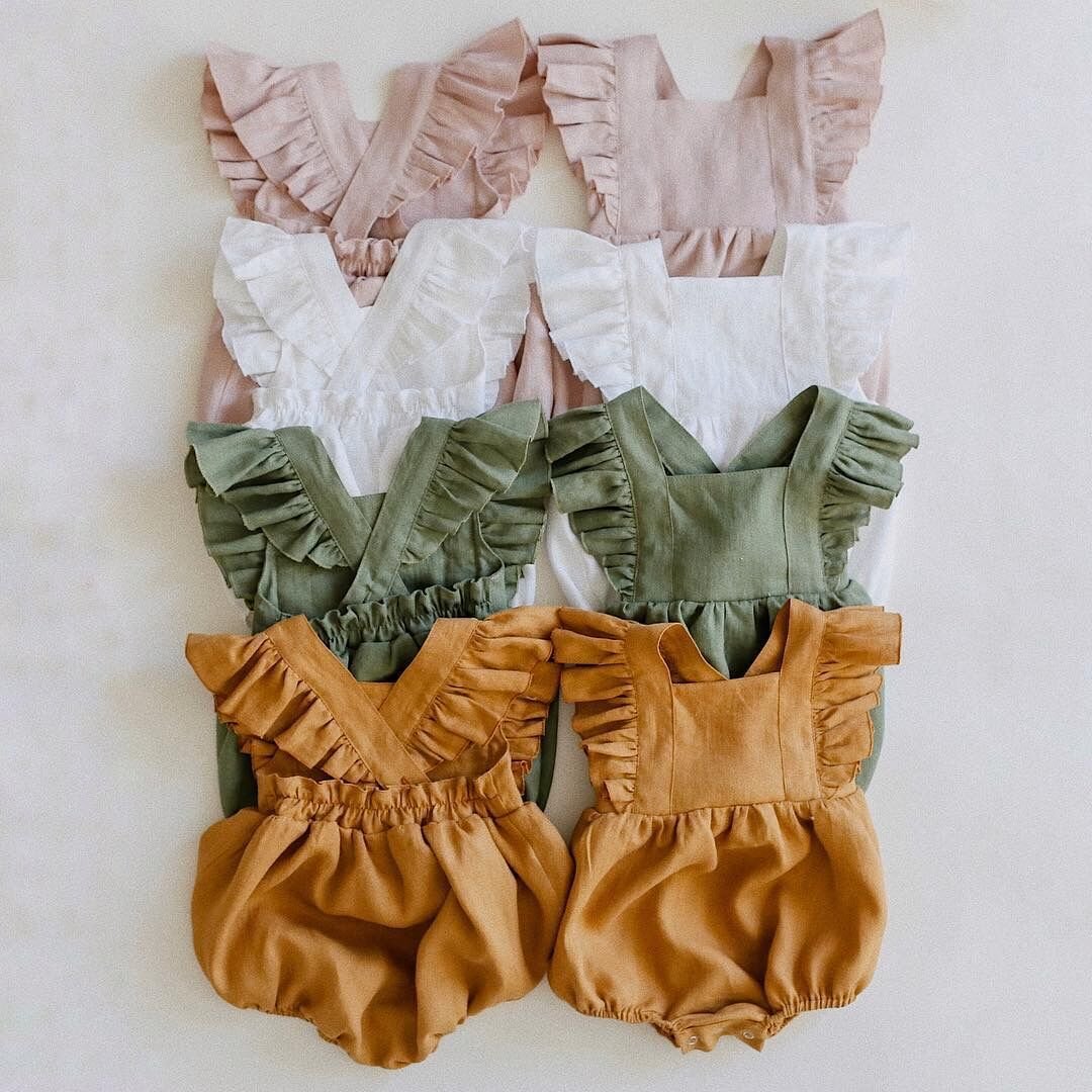 200702 New Arrival Baby Clothes Baby Linen Romper Newborn Organic Cotton Baby Clothes