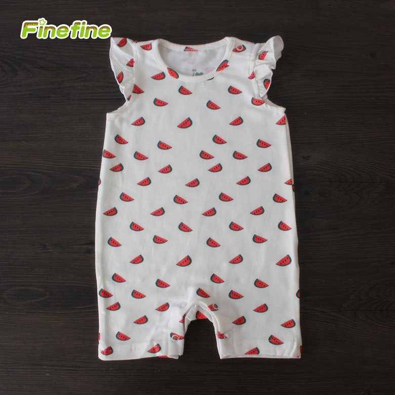 High End Summer New Born Baby Infant Girls Clothing Baby Sleeping Romper