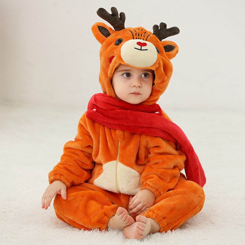 Winter Autumn Kids Halloween Unicorn Costume Cosplay Costumes Children Fleece Jumpsuit Baby Rompers Kids Onesie