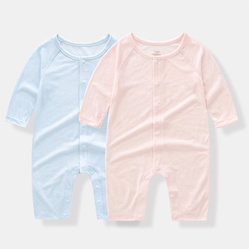 Wholesales Newborn Baby Onesie 100% Combed Cotton Blank Baby Clothes Support Customization New Born Baby Rompers