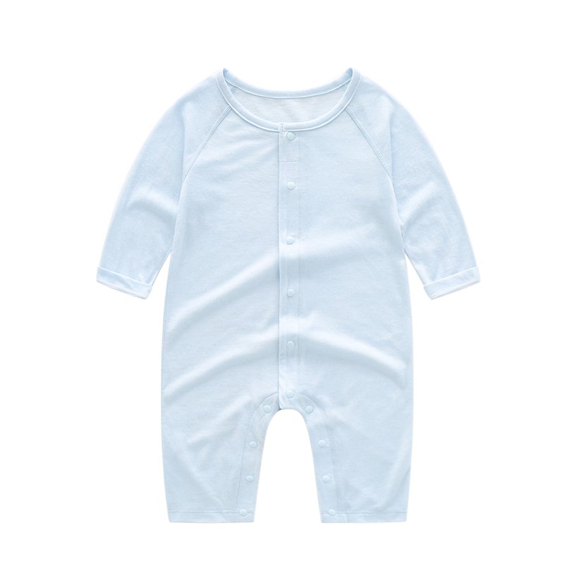 Wholesales Newborn Baby Onesie 100% Combed Cotton Blank Baby Clothes Support Customization New Born Baby Rompers