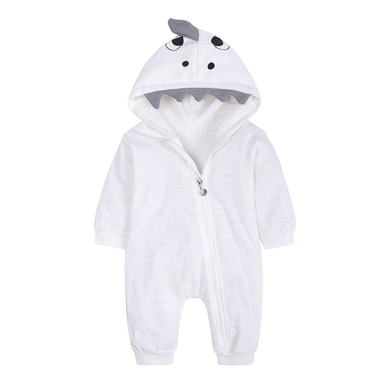 Autumn 3D Dinosaur cute baby boys romper clothes newborn kids unisex clothing little girls organic cotton rompers
