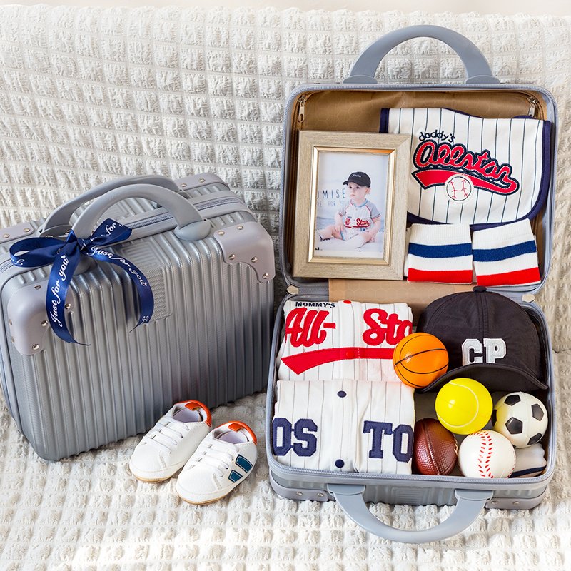 New Infant clothes soft gift box sports set baby rompers 100-day-old gift baby clothes gift set for newborn babies