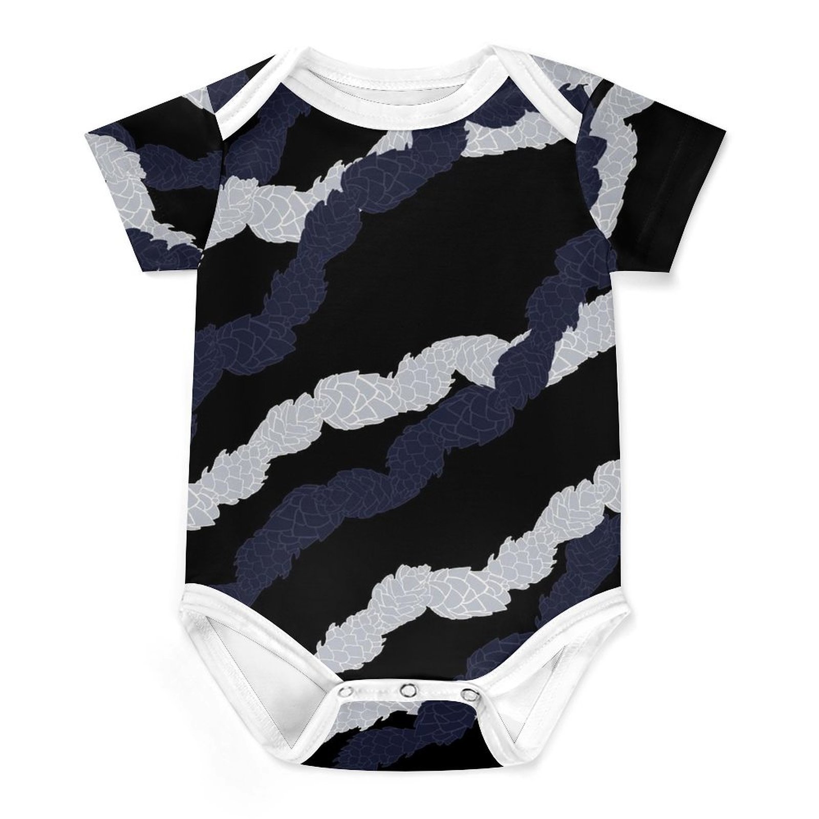 Cute Polynesian Design Baby Boys Girls Jumpsuit Bodysuit Soft Baby Clothing Custom Printed Sleepsuit Infant Baby Romper