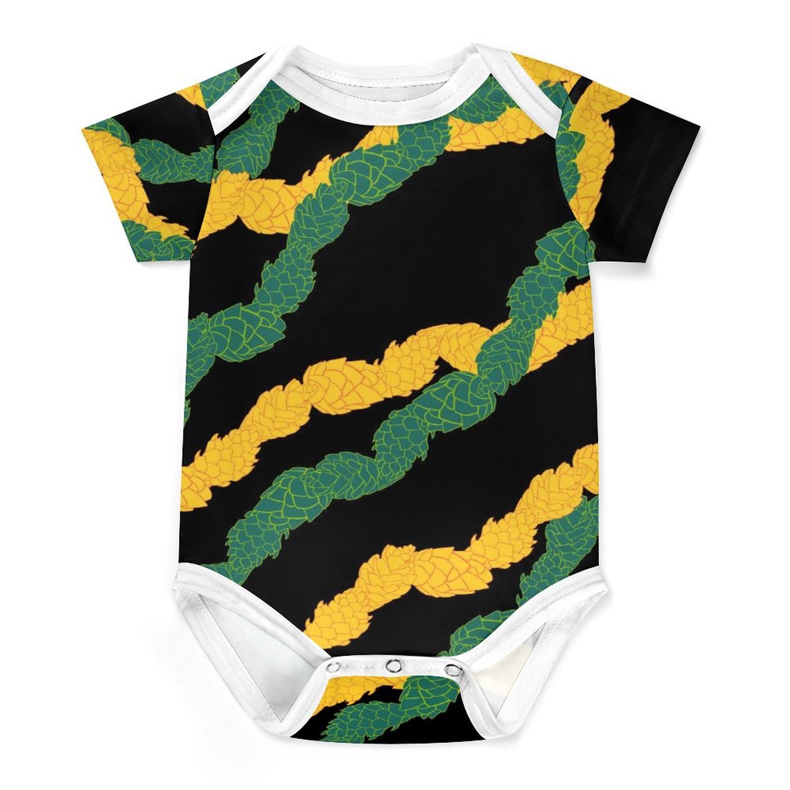 Cute Polynesian Design Baby Boys Girls Jumpsuit Bodysuit Soft Baby Clothing Custom Printed Sleepsuit Infant Baby Romper