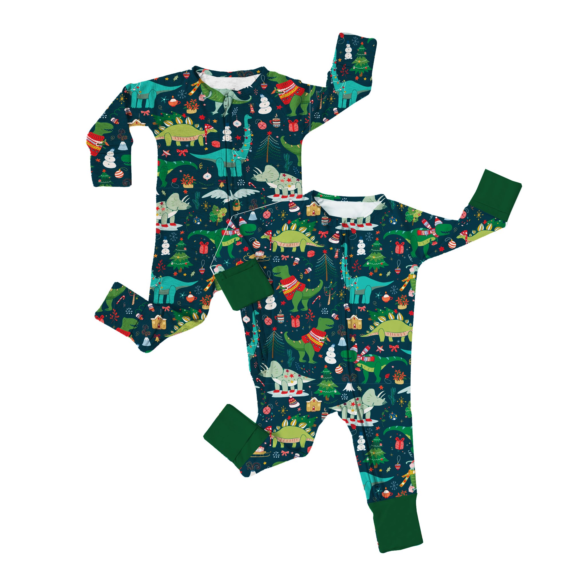 Custom Lovely Cotton Bamboo Newborn Infant Clothing Zipper Long Sleeve girl pajamas Jumpsuit heart print Baby Rompers