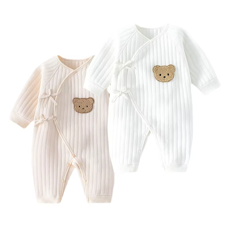 Customize Wholesale Baby Romper Set Unisex Bamboo Girl Baby Animal Romper Boy Long Sleeve Organic Cotton Romper Baby Clothes