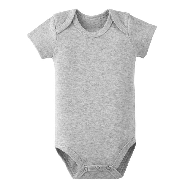 Best Selling Envelope Short Sleeve Snap Crotch Knitted Baby Bodysuit Romper Customization Blank Baby Onesie