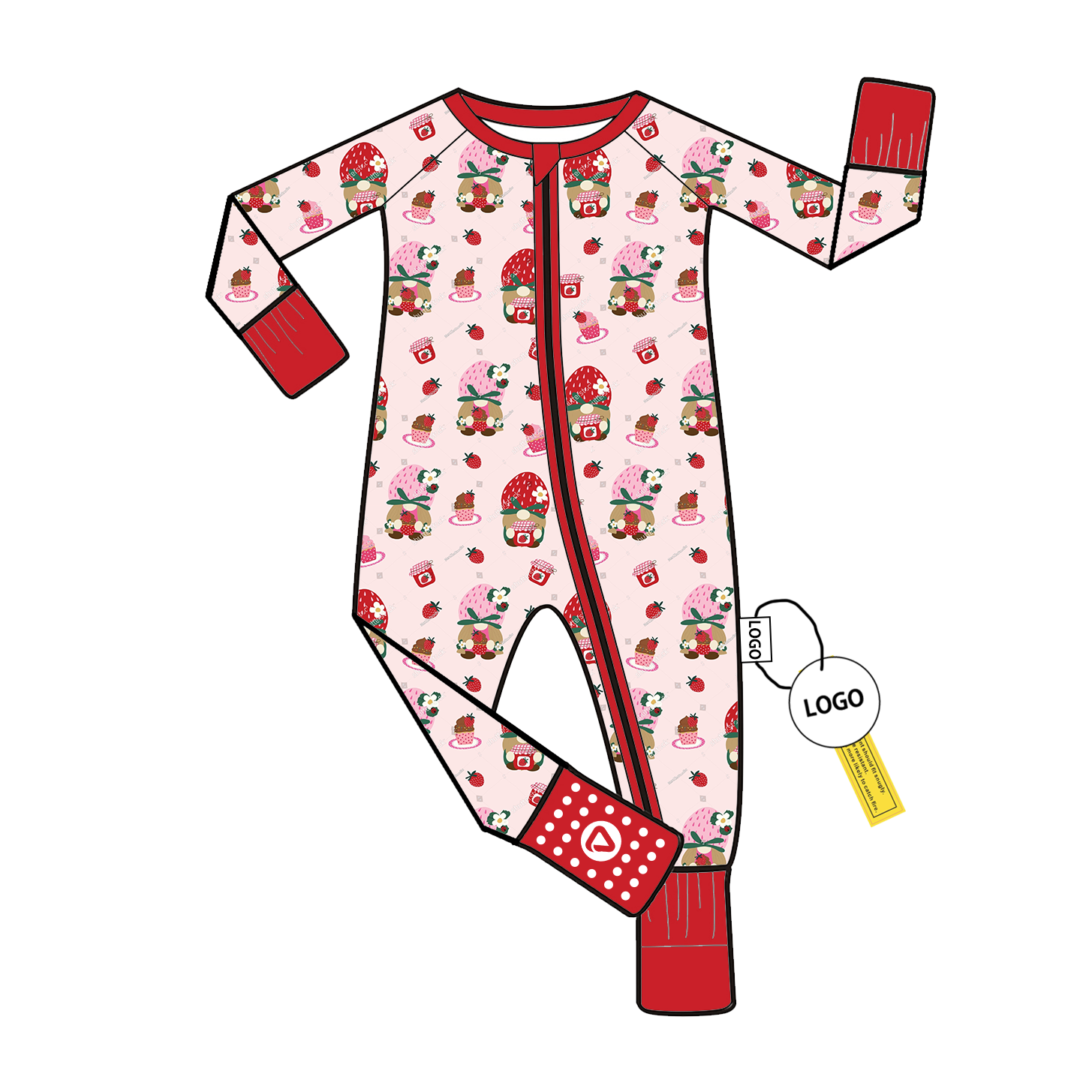 Eco Friendly Bamboo Fiber Toddler Romper with Custom Print for Newborns Soft Comfortable Bodysuit Jumpsuit and Sleepwear
