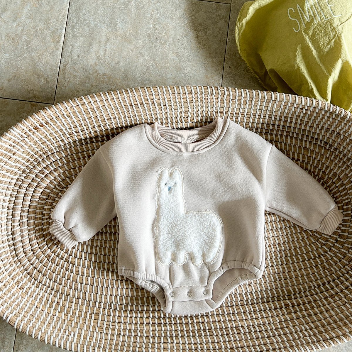 Winter Baby Sheep Wool Jumpsuit Infant Warm Long Sleeve Romper Clothes