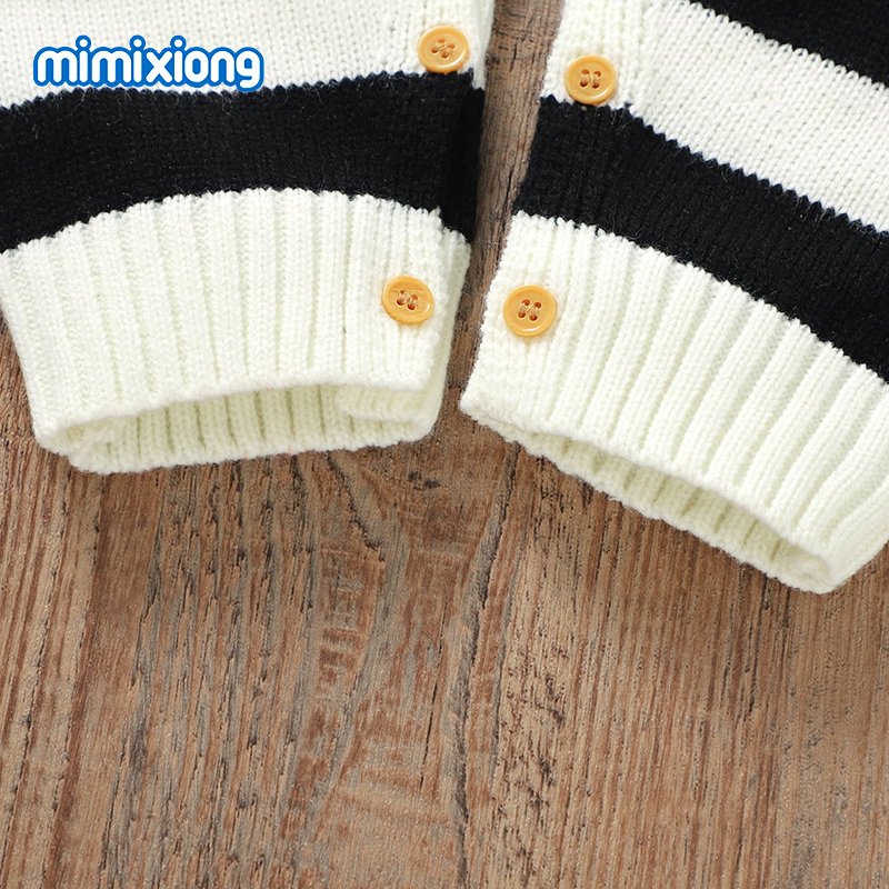 Wholesale Summer 2024 Mimixiong Heart Patterned Baby Streak Knitted Soft Baby Summer Romper