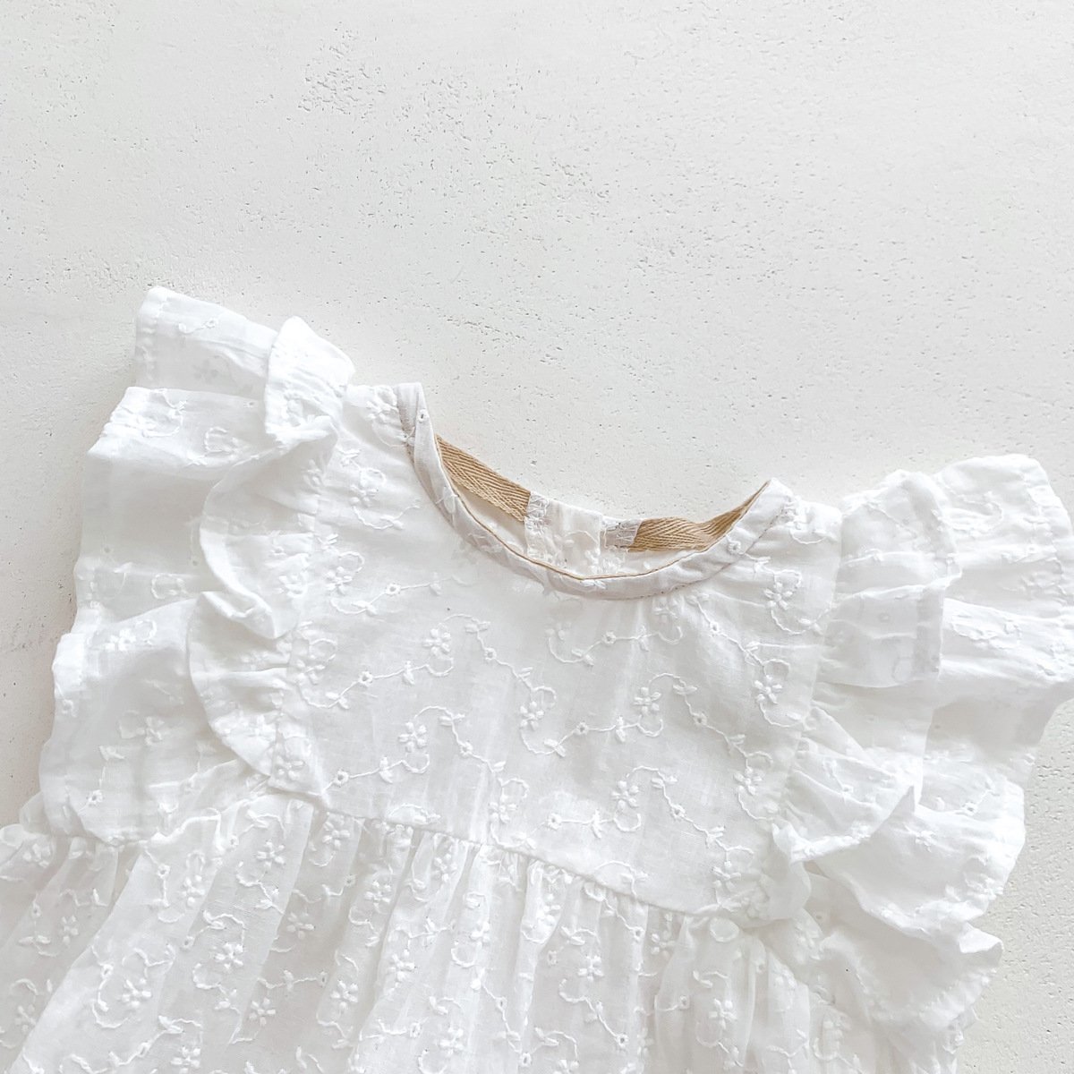 New soft Baby clothing Baby Girls Jumpsuit Bamboo Custom Printed Lace Baby Romper