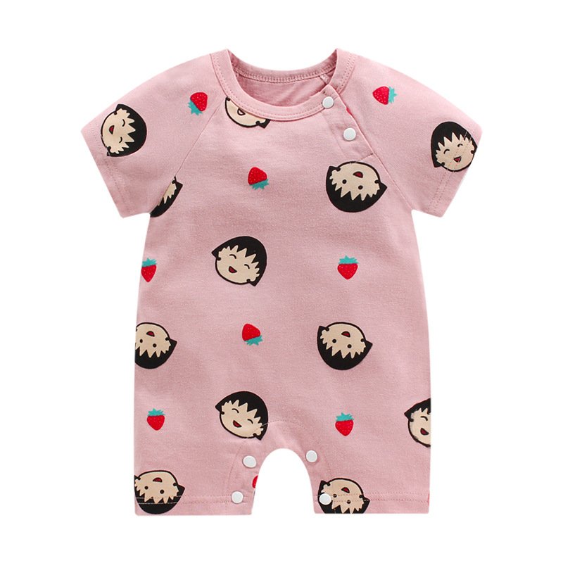 Baby Romper Newborn Clothes Random Cute Quantity Summer Cotton Unisex Cotton Style Time Snap