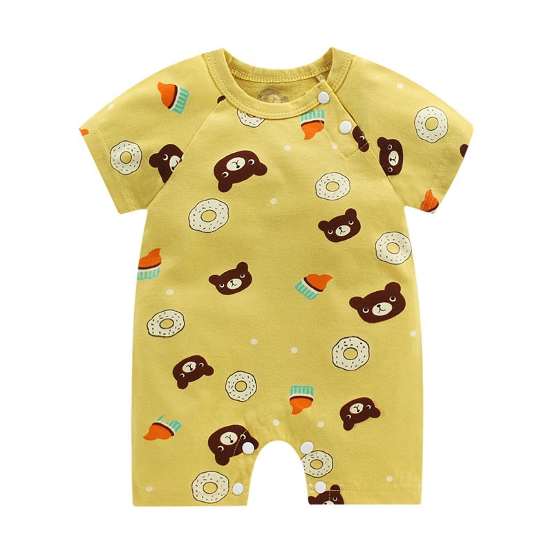Baby Romper Newborn Clothes Random Cute Quantity Summer Cotton Unisex Cotton Style Time Snap