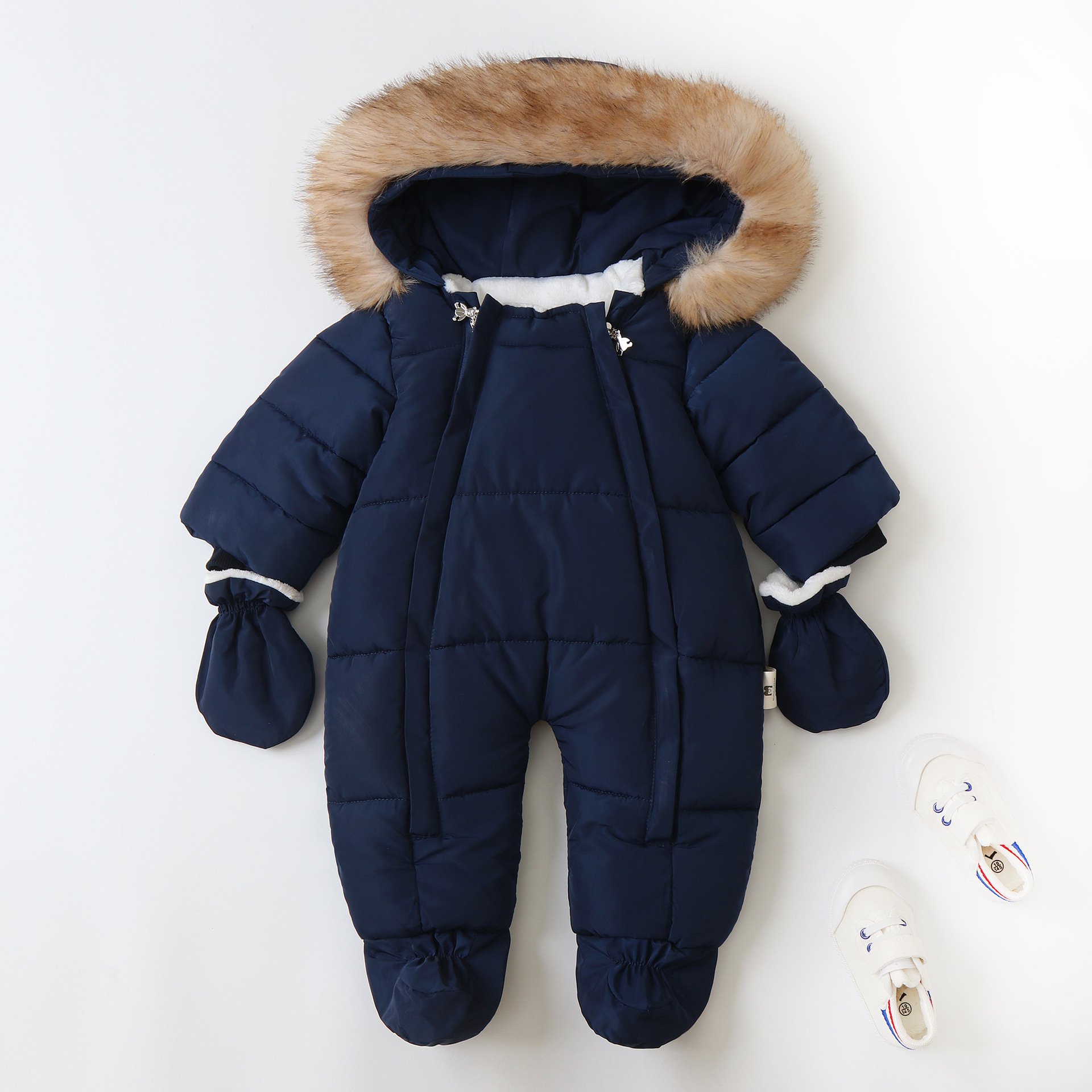 Wholesales High Quality Winter Warm Soft Baby Winter outwear Snowsuit Baby Boys Jumpsuit Baby Girls Overalls clothes